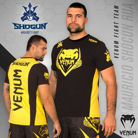 Футболка Venum Shogun Team Shockwave Black - Yellow