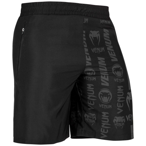 Шорти Venum Logos Training Shorts Black Black оригінал