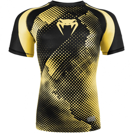 Компрессионная футболка Venum Technical Compression T-shirt Short Sleeves Black Yellow