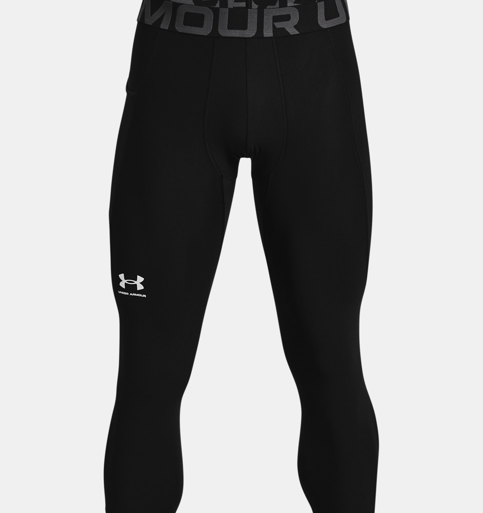 Mens Leggings Under Armour HeatGear® ¾ Black White original