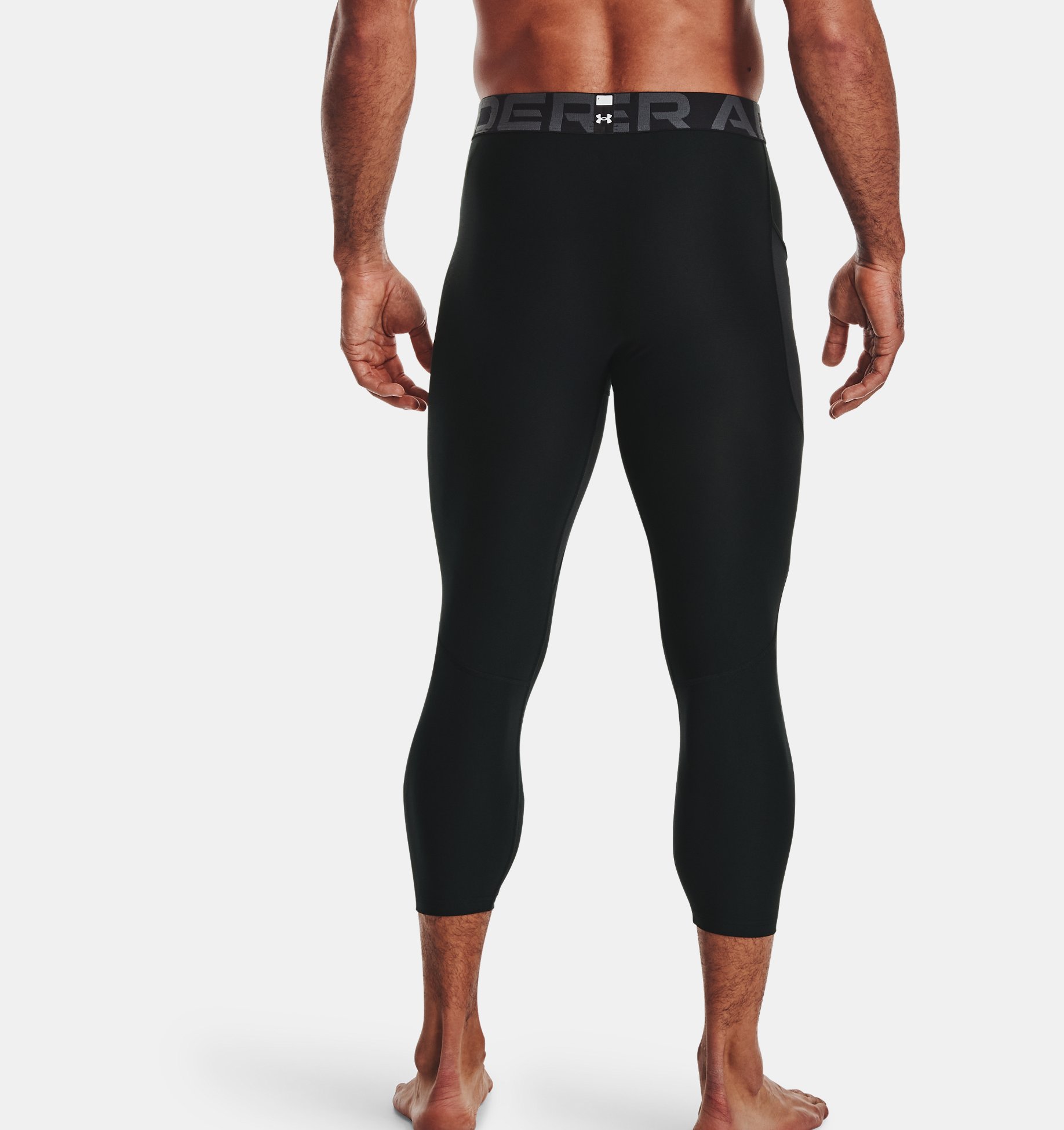 Mens Leggings Under Armour HeatGear® ¾ Black White buy
