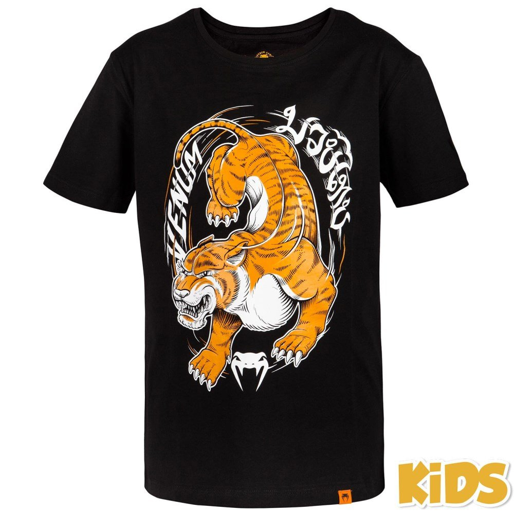 Детская футболка Venum Tiger King Kids T-shirt Black