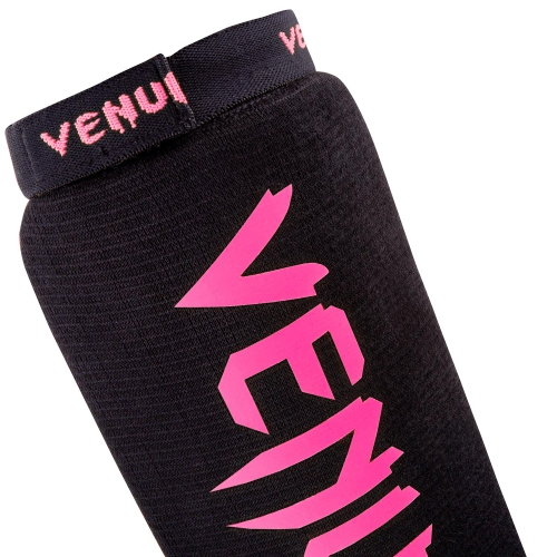 Захист гомілкостопу Venum Kontact Shinguards Cotton Neo Pink оригінал