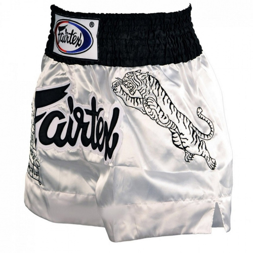 Shorts for Thai boxing Fairtex Superstition White Muaythai Shorts buy