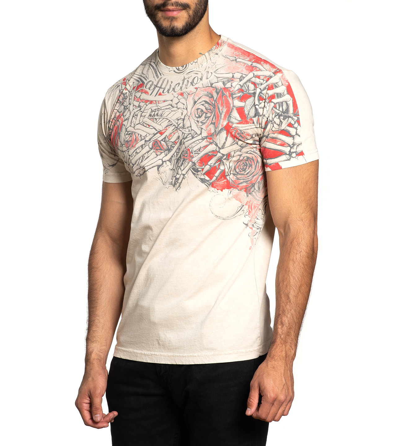 Футболка Affliction Everlasting A24338 Sand Lava Wash цена