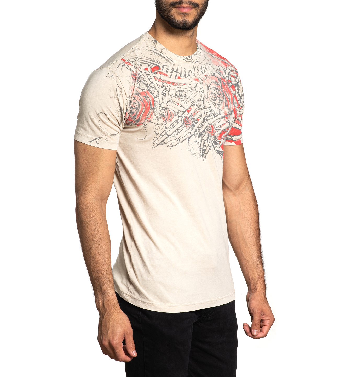 Футболка Affliction Everlasting A24338 Sand Lava Wash фото