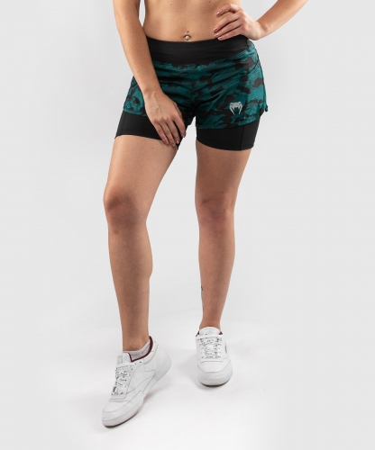 Компресійні шорти Venum Defender Hybrid Compression Shorts Black Green розмір