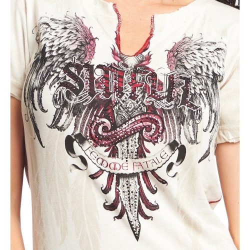 Жіноча футболка Sinful By Affliction Keepsake Baby Tee фото