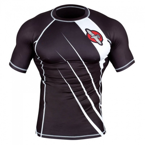 Рашгард Hayabusa Recast Rashguard Shortsleeve Black White купить