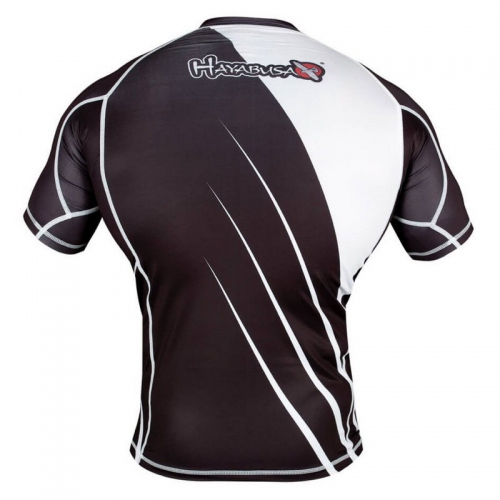Рашгард Hayabusa Recast Rashguard Shortsleeve Black White цена