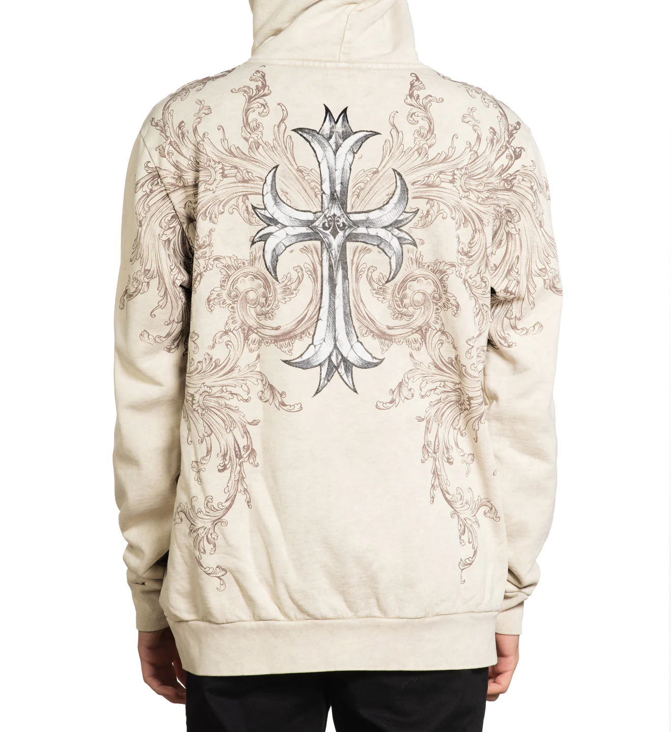 Affliction Jump Po Hood Sand Lava Wash buy