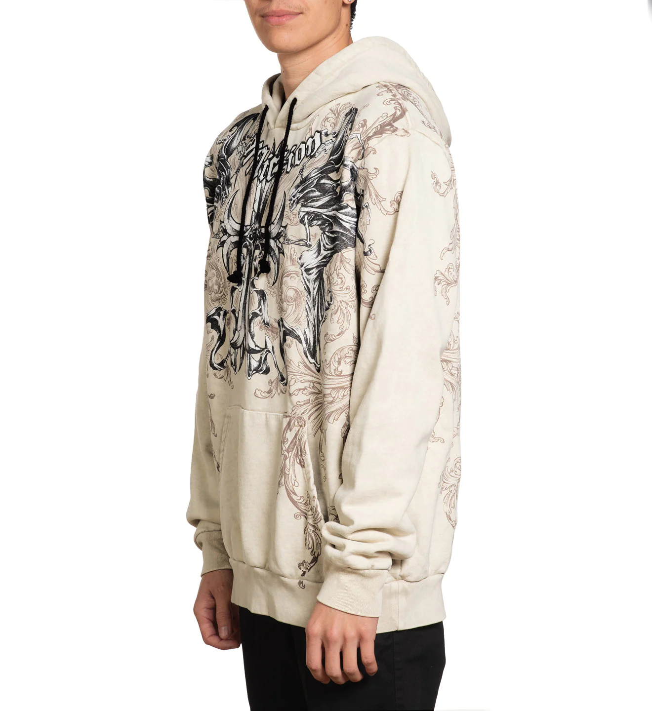 Affliction Jump Po Hood Sand Lava Wash price