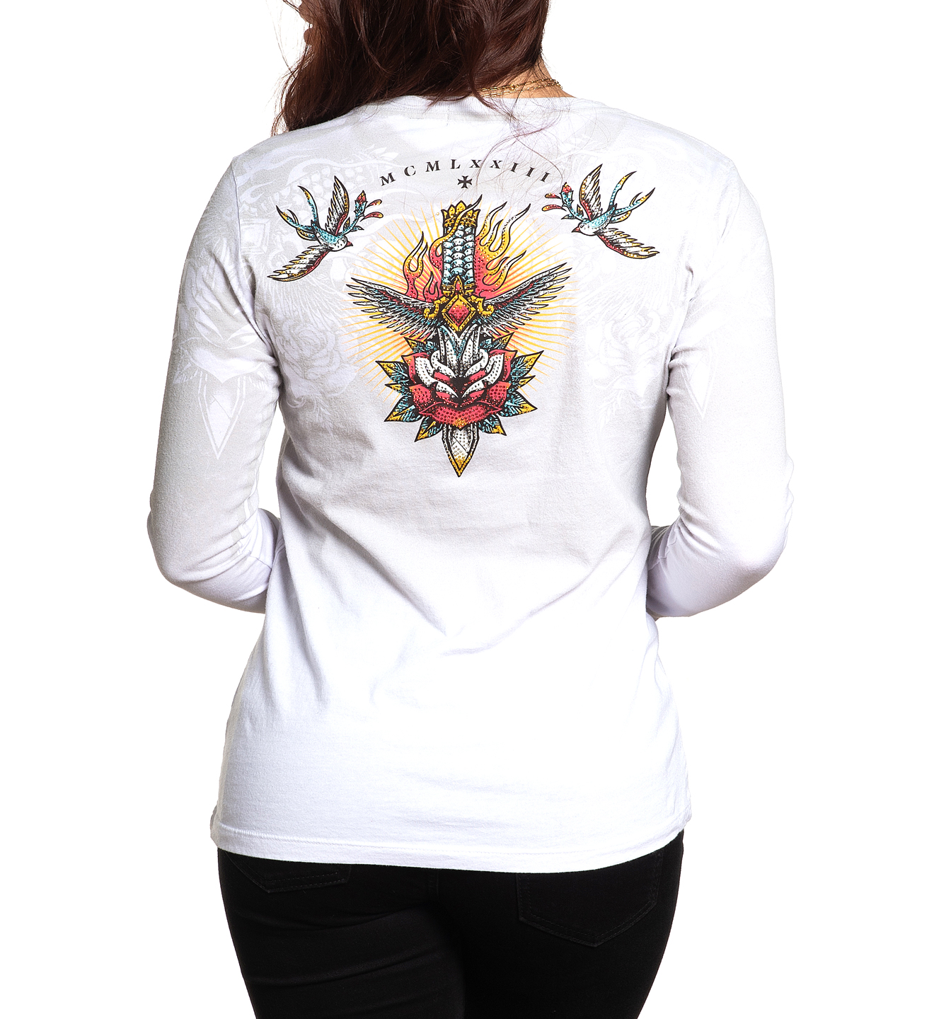 Женский лонгслив Devoted to Glory AW24259 White купить
