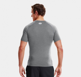Компресійна футболка Under Armour HeatGear® Sonic Compression Short Sleeve Grey, Фото № 2