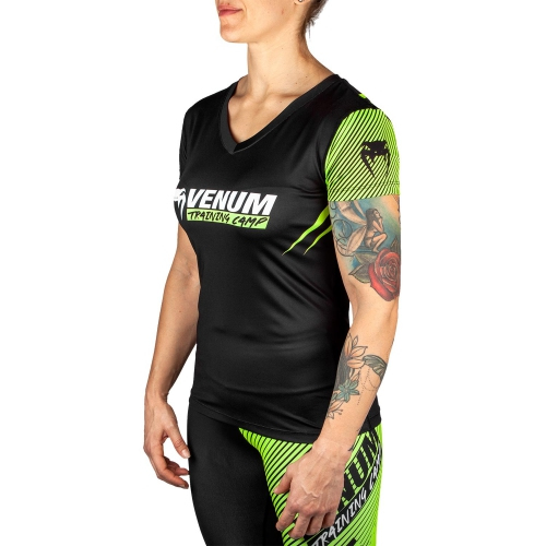 Womens Venum Training Camp 2.0 T-Shirt Black Neo Yellow price