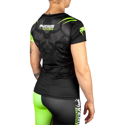 Womens Venum Training Camp 2.0 T-Shirt Black Neo Yellow photo