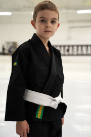 Детское кимоно MANTO Junior BASIC Youth BJJ GI Black, Фото № 5