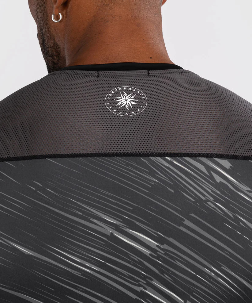 Рашгард Venum Rapid Long Sleeve Rashguard - Black/Storm Grey оригинал