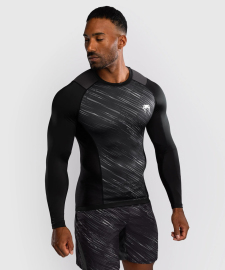 Venum Rapid Long Sleeve Rashguard - Black/Storm Grey