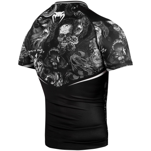 Рашгард Venum Art Short Sleeves Rashguard Black White цена