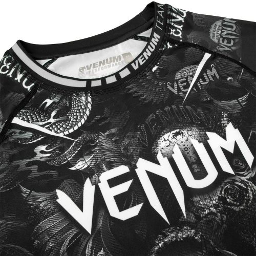 Рашгард Venum Art Short Sleeves Rashguard Black White размер