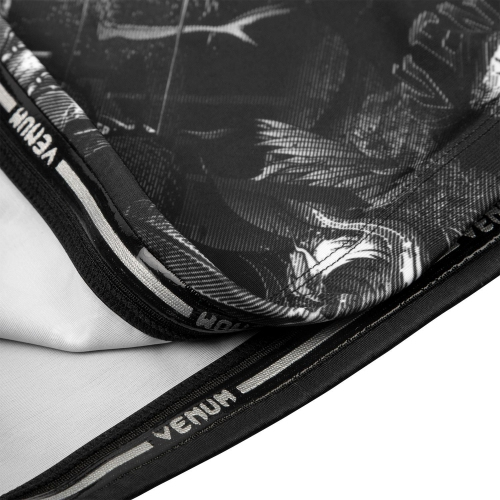 Рашгард Venum Art Short Sleeves Rashguard Black White оригинал