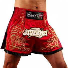 Тайские шорты Hayabusa Premium Muay Thai Shorts Red, Фото № 3
