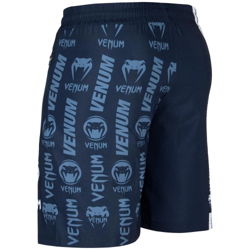 Шорти Venum Logos Training Shorts Navy Blue White купити
