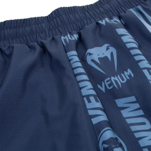 Шорти Venum Logos Training Shorts Navy Blue White фото