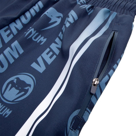 Шорти Venum Logos Training Shorts Navy Blue White, Фото № 3