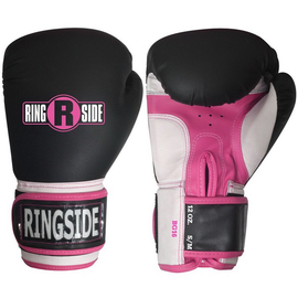 Боксерские перчатки Ringside Pro Style Training Gloves Black Pink