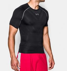 Компрессионная футболка Under Armour HeatGear ArmourVent Compression T-Shirt Black, Фото № 2
