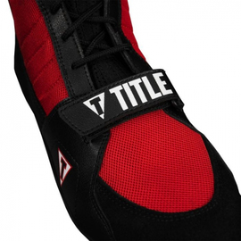 Боксерки Title Ring Freak Boxing Shoes Black Red, Фото № 2