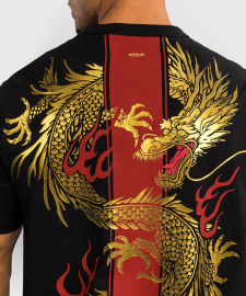 Venum x TEKKEN 8 Marshall Law T-Shirt Black Red Gold photo