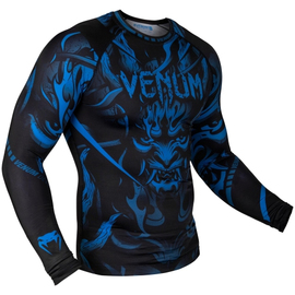 Рашгард Venum Devil Rashguard Long Sleeves Blue Black, Фото № 3