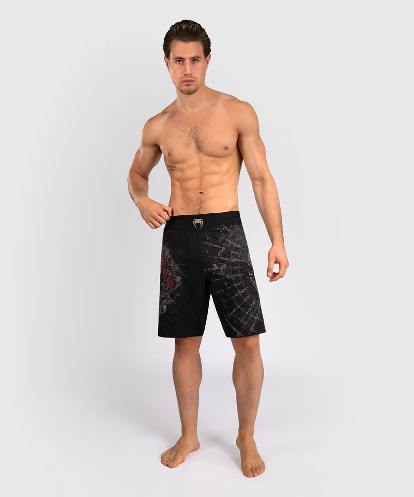 Venum Santa Muerte 5.0 Mens Fight Shorts Deep Black Gold where to buy