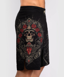 Шорти для MMA Venum Santa Muerte 5.0 Men’s Fight Shorts - Deep Black/Gold фото