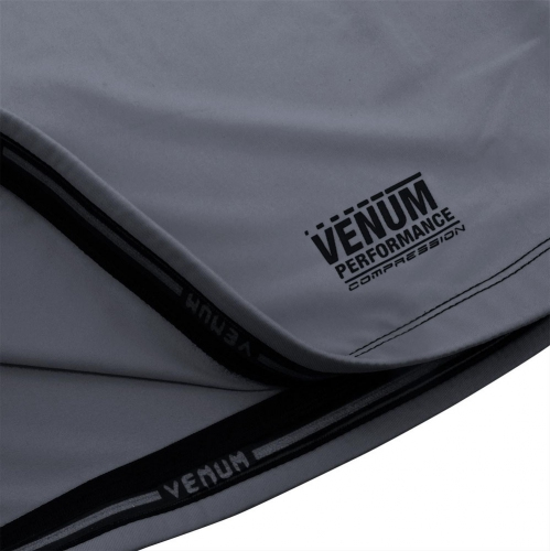 Компрессионная футболка Venum Contender 3.0 Compression T-shirt Short Sleeves Heather Grey/Black фото