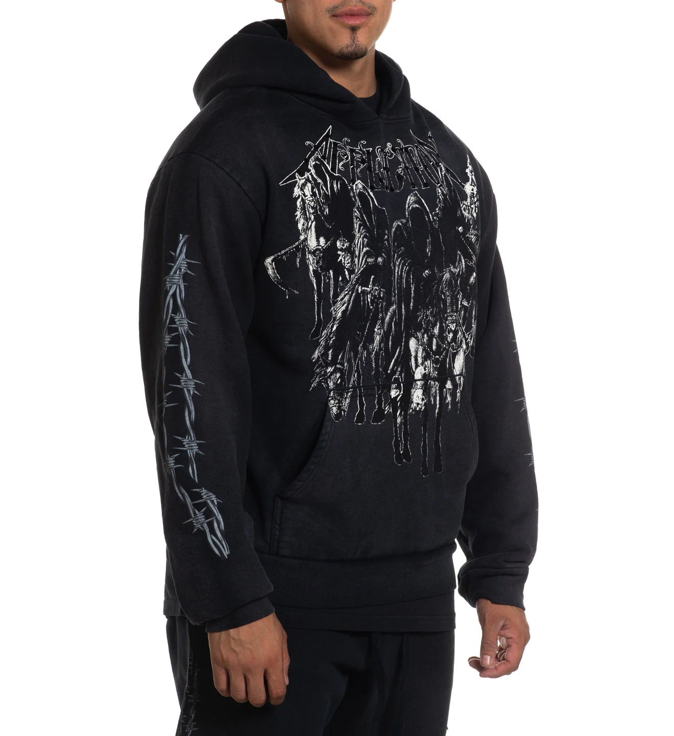 Hoodie Affliction Black Night Po Hood Black Beauty Potassium Spay price