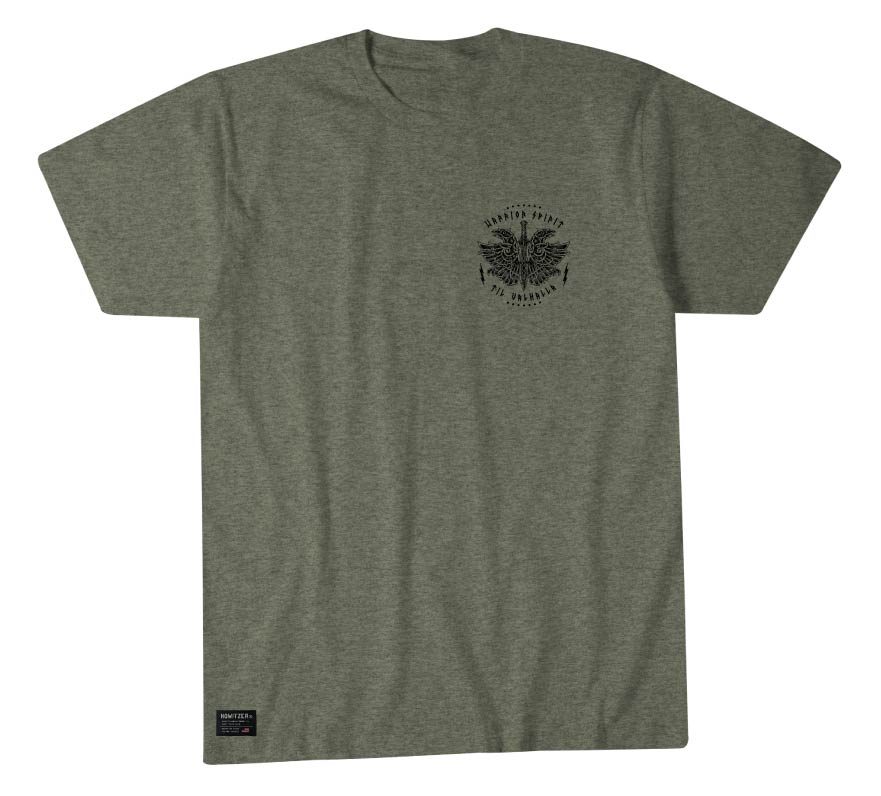 Howitzer Warrior Spirit Tee Olive Heather T-shirt buy