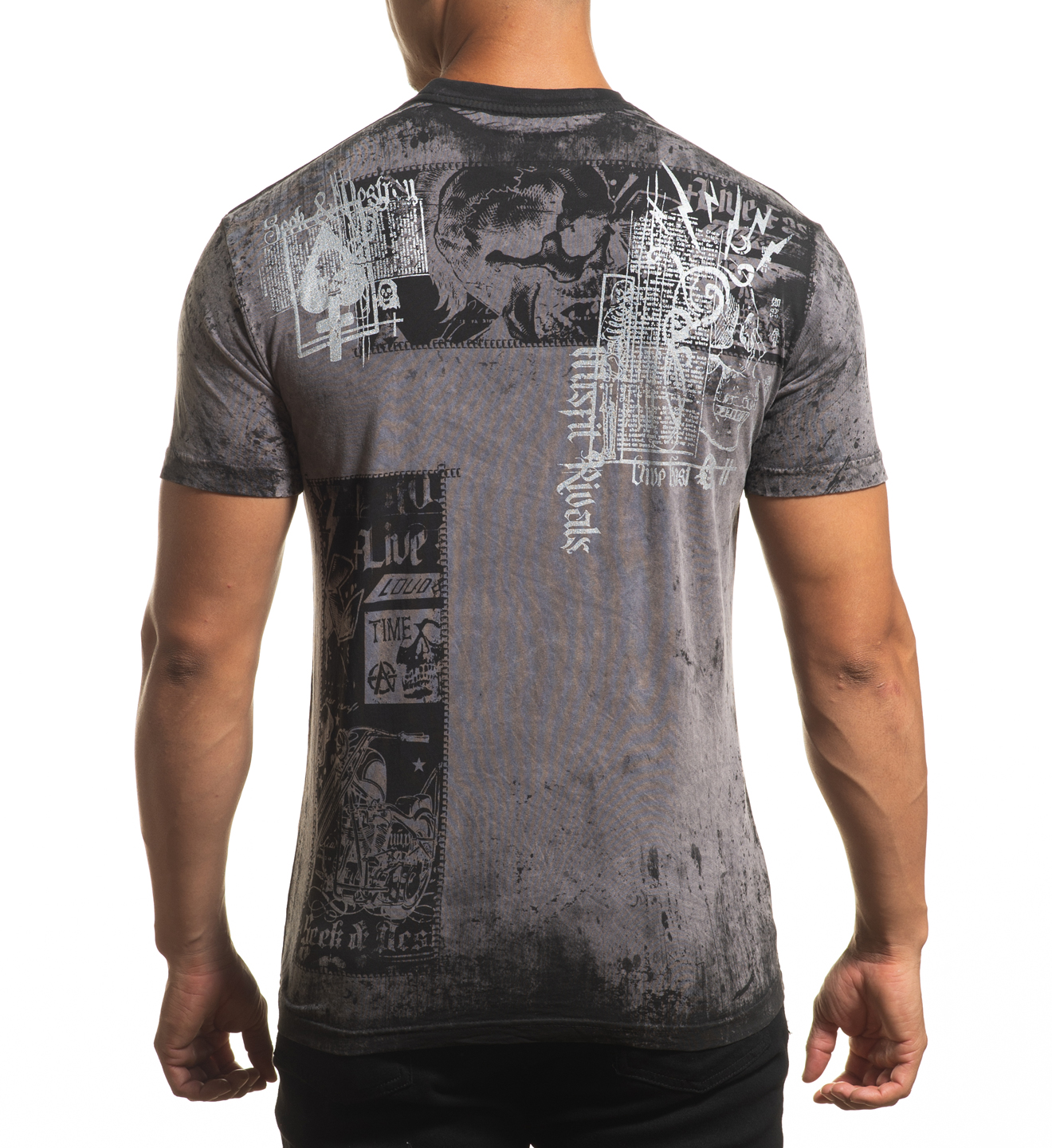 Футболка Affliction Misfit Rivals A24322 Excalibur Lava Wash купить