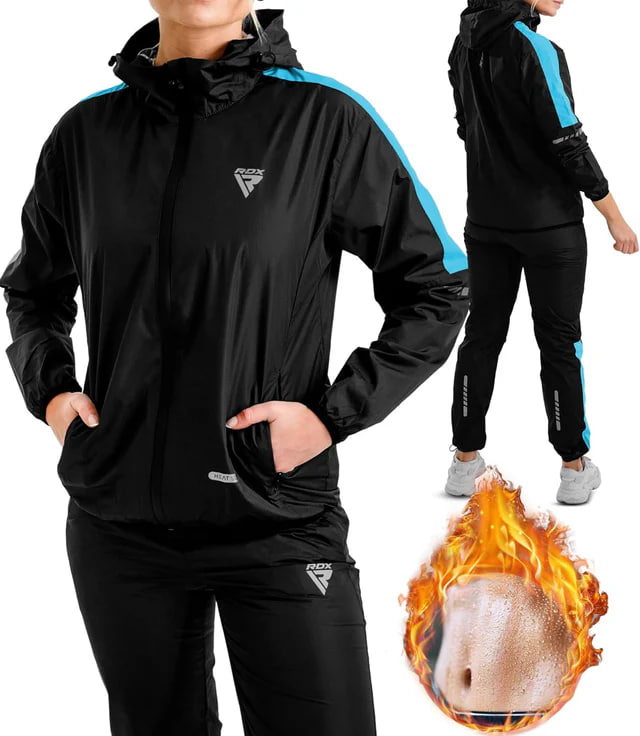 Костюм-сауна RDX H1 Weight Loss Sauna Suit Sky Blue