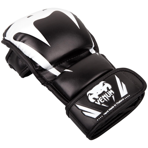 Перчатки Venum Impact Sparring MMA Gloves Black White купить