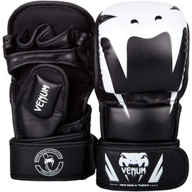 Перчатки Venum Impact Sparring MMA Gloves Black White