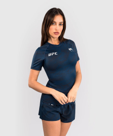 Жіночий рашгард UFC Venum FIGHT WEEK 4.0 Womens Short Sleeve Rashguards Blue купити