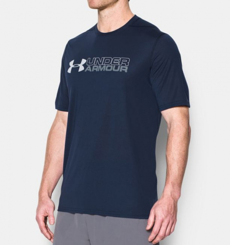 Under Armour Threadborne Wordmark Navy T-shirt price