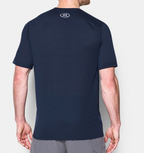 Under Armour Threadborne Wordmark Navy T-shirt buy