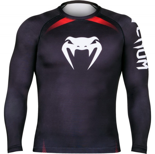 Рашгард Venum No Gi IBJJF Approved Rash Guard Black Red купить