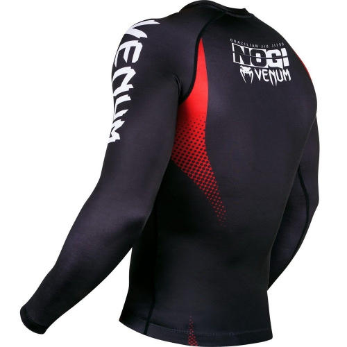 Рашгард Venum No Gi IBJJF Approved Rash Guard Black Red размер