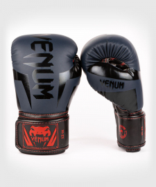 Боксерские перчатки Venum Elite Boxing Gloves Navy Blue Black-Red